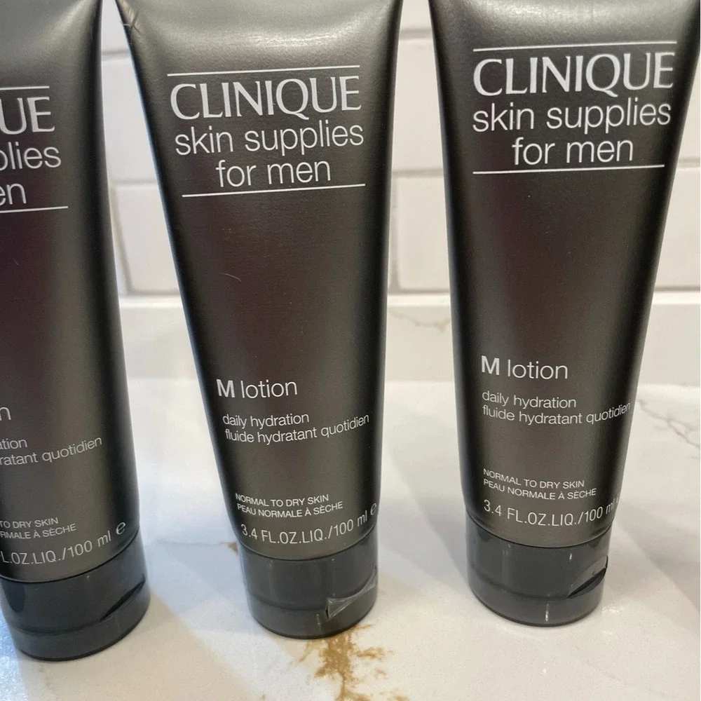 Lot of 6 Clinique M Lotion For Men Daily Hydration 3.4 fl oz/100 ml Full